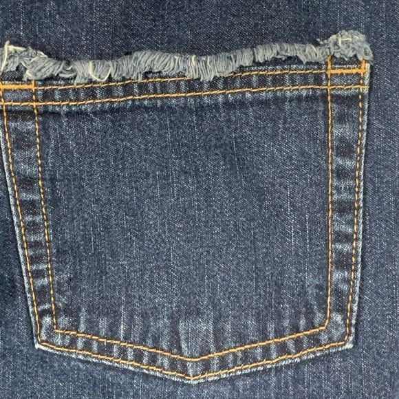 Vintage Guess Women’s Denim Skirt Raw Hem Fringe 90’s Y2K Pockets Size 30 - Picture 4 of 12
